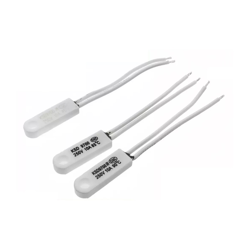 KSD9700 Customizable temperature switch；Ceramic temperature switch with lead wire - KSD9700 Lead-wire Temperature Contro...